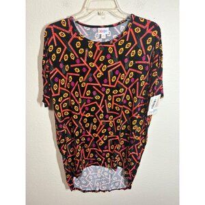 NWT Lularoe Irma T-Shirt Oversized Casual Aztec Tribal Retro 80s Tee Size XXS